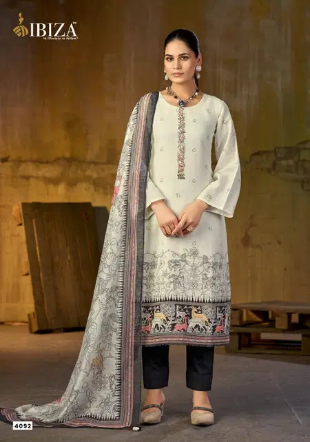 Tanzeela By Ibiza Linen Printed Wholesale Designer Salwar Suits Suppliers In Mumbai

